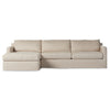 Four Hands Hampton Creme 2 Piece Slipcover Sectional Sofa