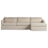 Four Hands Hampton Creme 2 Piece Slipcover Sectional Sofa