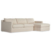 Four Hands Hampton Creme 2 Piece Slipcover Sectional Sofa