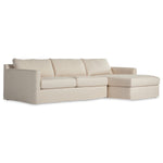 Four Hands Hampton Creme 2 Piece Slipcover Sectional Sofa