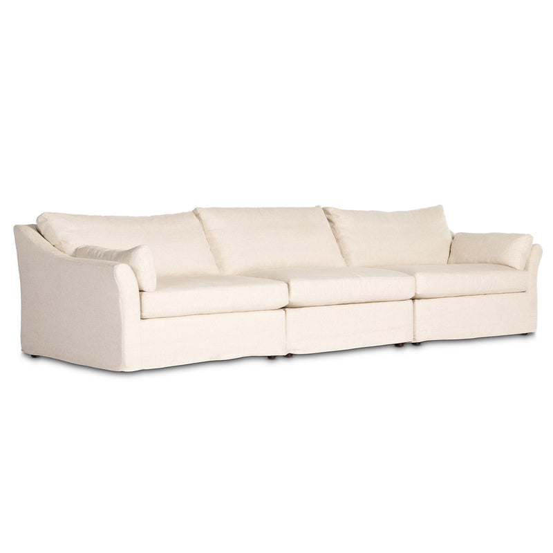 Four Hands Delray 3-Piece Slipcover Sectional Sofa