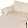 Four Hands Delray 3-Piece Slipcover Sectional with Ottoman