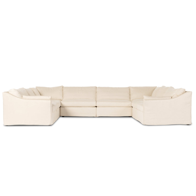 Four Hands Delray 8 Piece Slipcover Sectional Sofa