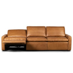 Four Hands Tillery Leather Power Recliner 3 Piece Sectional Sofa