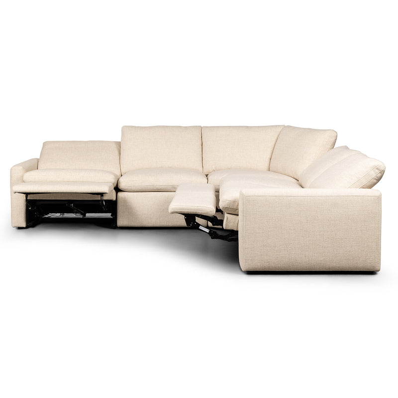 Four Hands Tillery Power Recliner 5 Piece Sectional Sofa