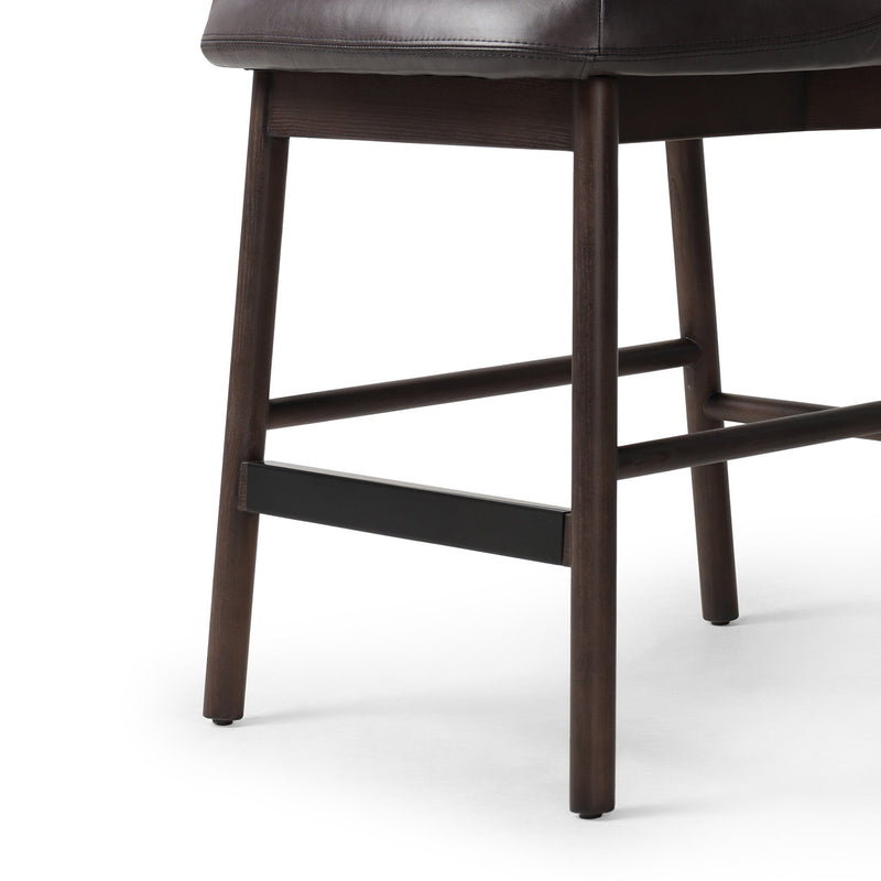 Four Hands Sora Armless Leather Counter Stool Set of 2 - Final Sale