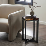 Four Hands Lennie Cast Glass End Table Set of 2