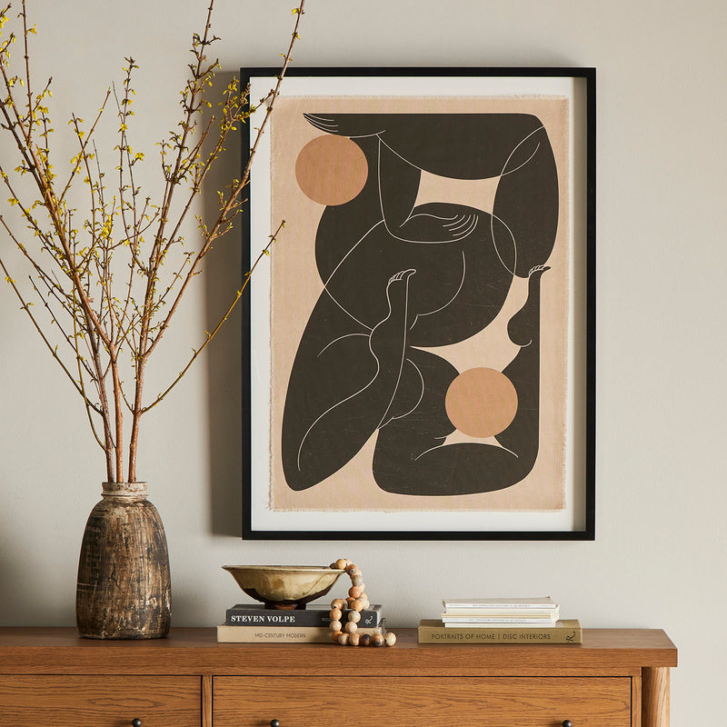 Four Hands Rhythmic I Framed Artwork