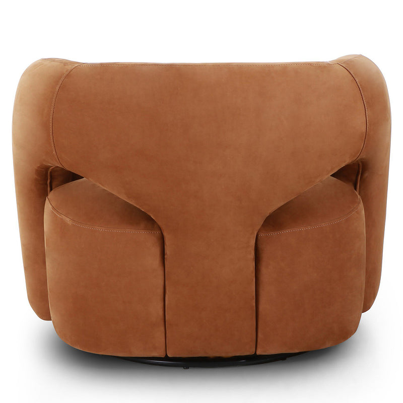 Four Hands Mazie Leather Swivel Chair