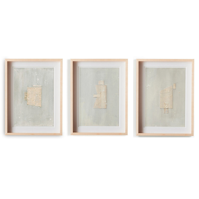 Four Hands Galactic III Tryptic Framed Artwork Set