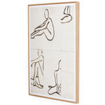 Four Hands Figure Study Framed Artwork