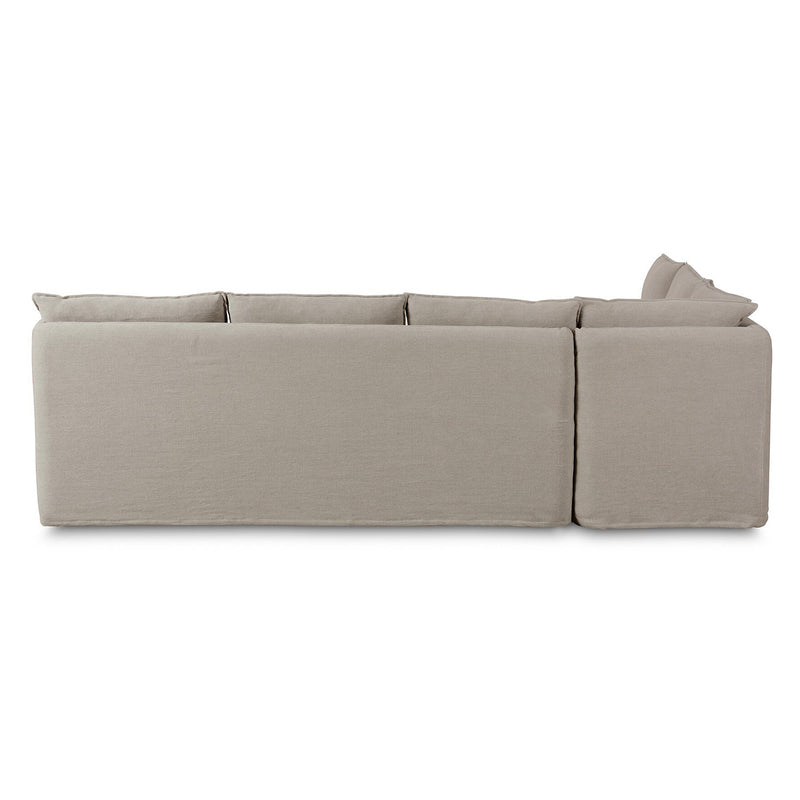 Four Hands Andre Slipcover L-Shape Dining Banquette