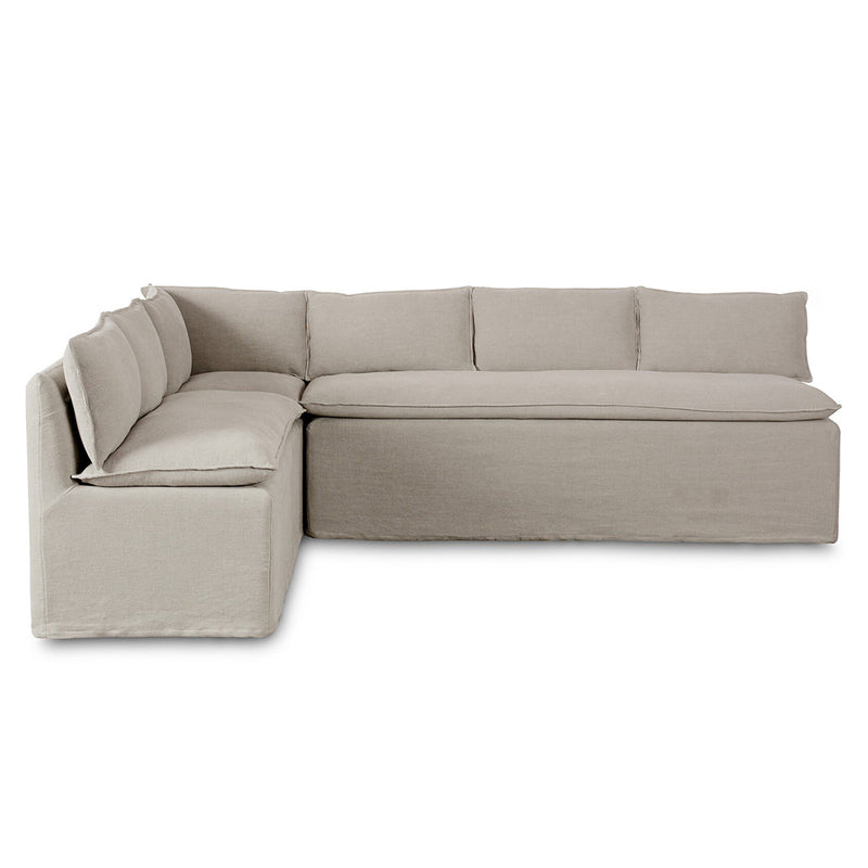 Four Hands Andre Slipcover L-Shape Dining Banquette