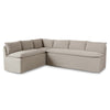 Four Hands Andre Slipcover L-Shape Dining Banquette