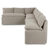 Four Hands Andre Slipcover L-Shape Dining Banquette