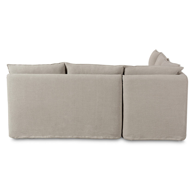 Four Hands Andre Slipcover L-Shape Dining Banquette