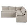 Four Hands Andre Slipcover L-Shape Dining Banquette