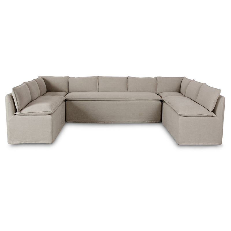 Four Hands Andre Slipcover U-Shape Dining Banquette