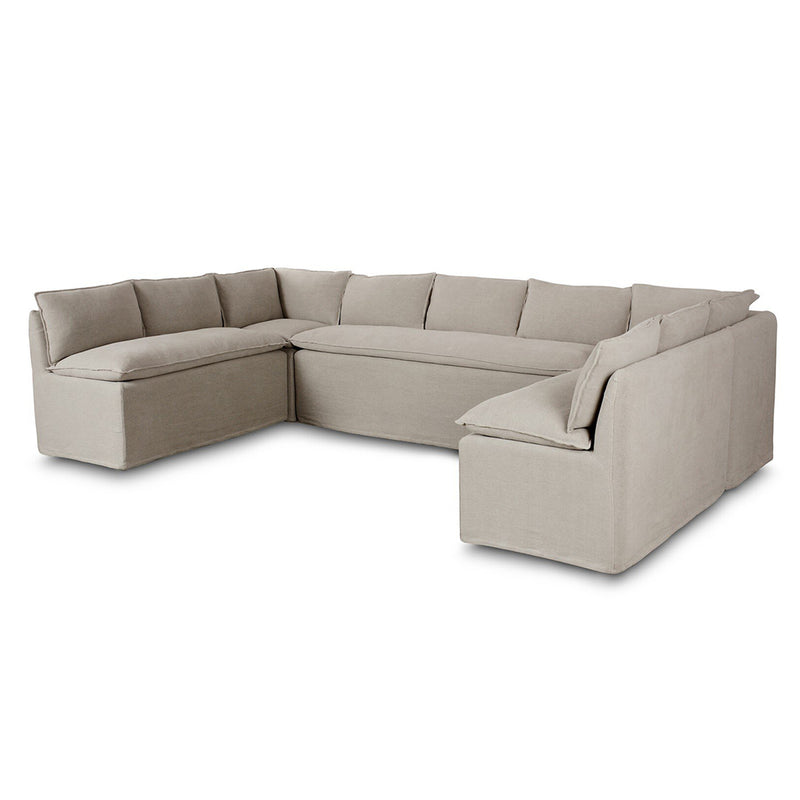 Four Hands Andre Slipcover U-Shape Dining Banquette