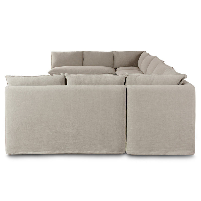 Four Hands Andre Slipcover U-Shape Dining Banquette