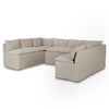 Four Hands Andre Slipcover U-Shape Dining Banquette