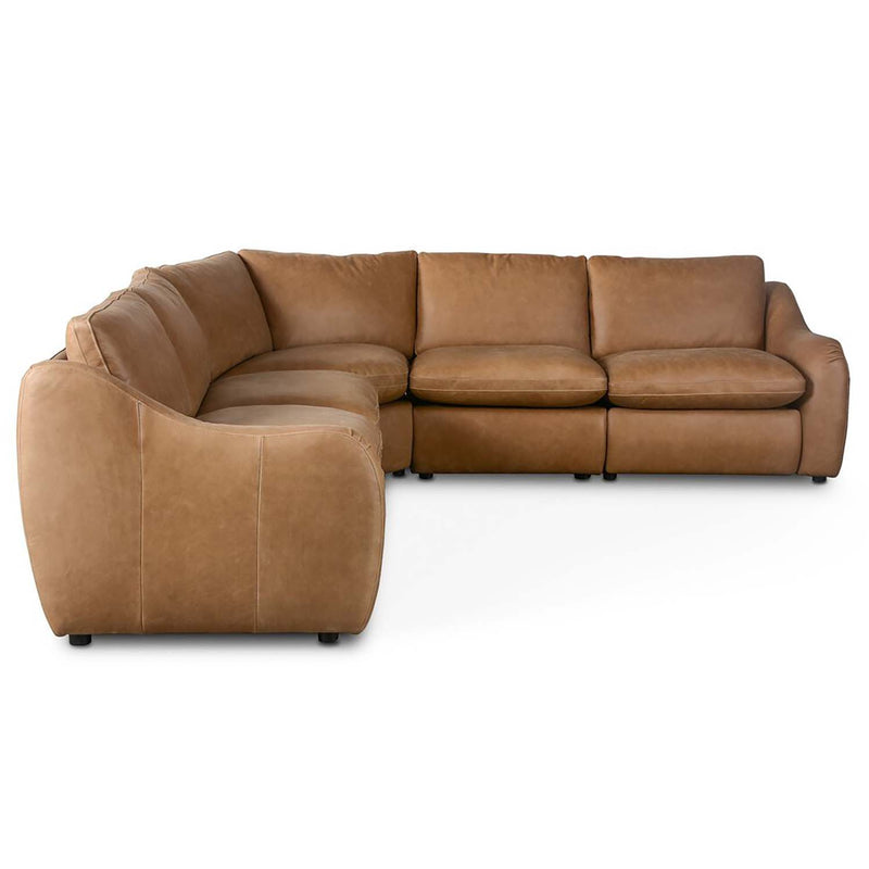 Four Hands Crawford Power Recliner 5-Piece Sectional Sofa