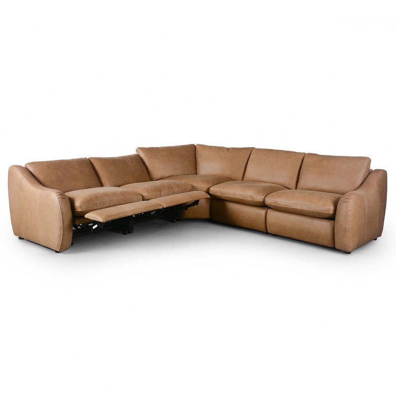 Four Hands Crawford Power Recliner 5-Piece Sectional Sofa