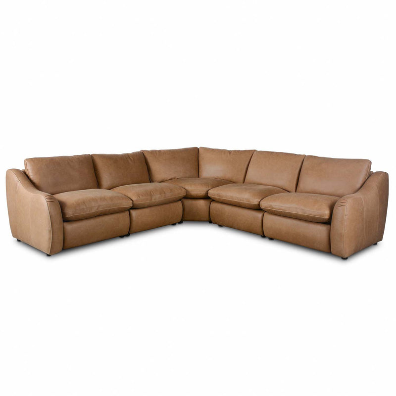 Four Hands Crawford Power Recliner 5-Piece Sectional Sofa