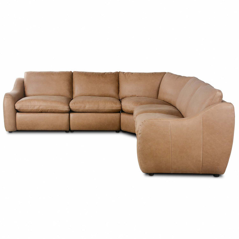 Four Hands Crawford Power Recliner 5-Piece Sectional Sofa