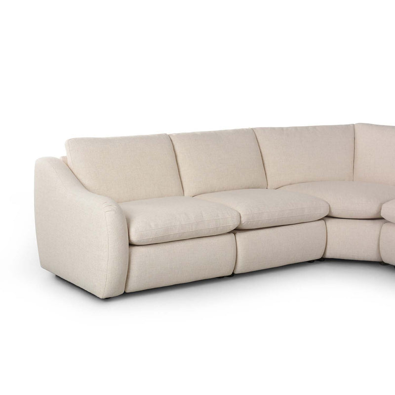 Four Hands Crawford Power Recliner 5-Piece Sectional Sofa