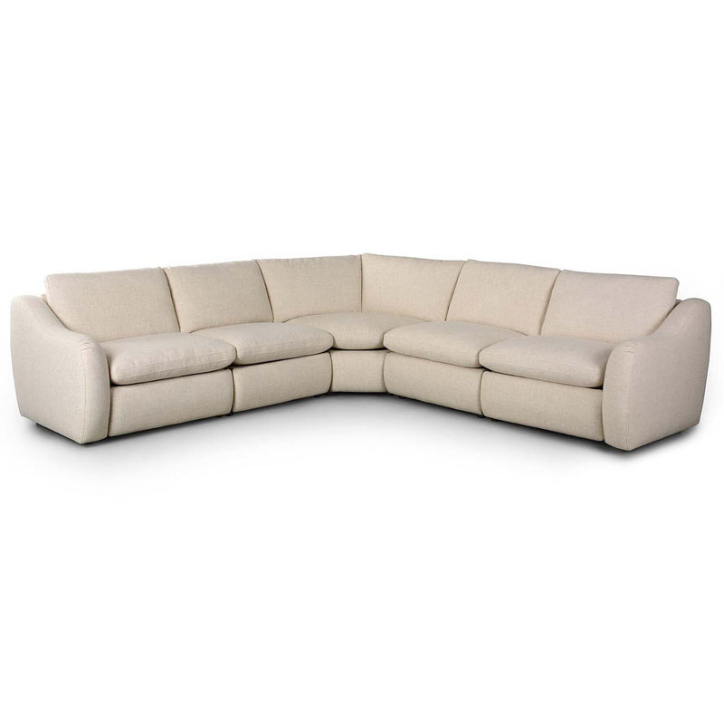 Four Hands Crawford Power Recliner 5-Piece Sectional Sofa