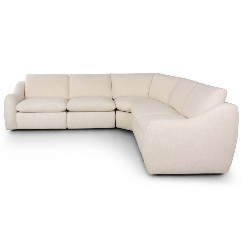 Four Hands Crawford Power Recliner 5-Piece Sectional Sofa