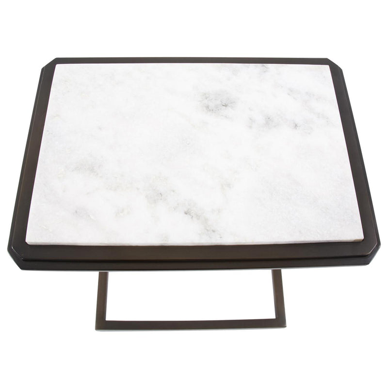 Marble Top Z Accent Table