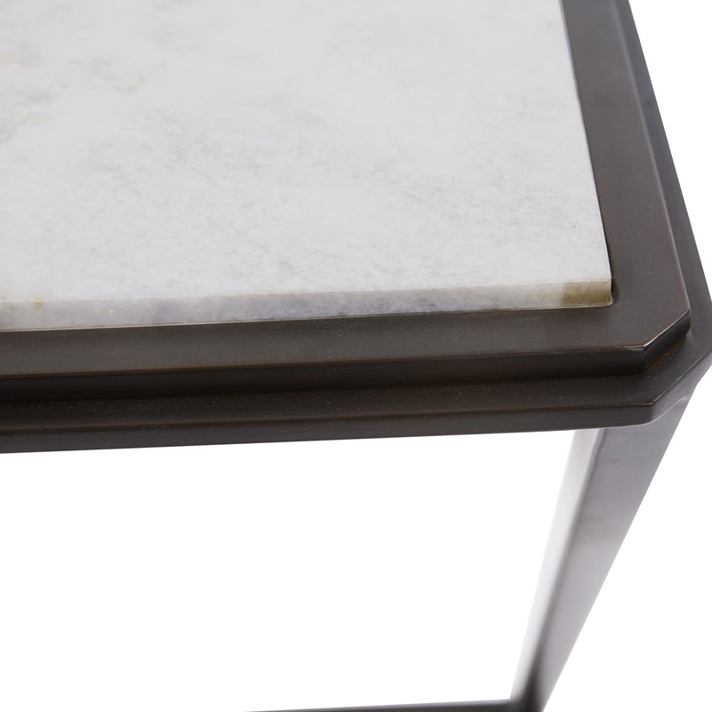 Marble Top Z Accent Table