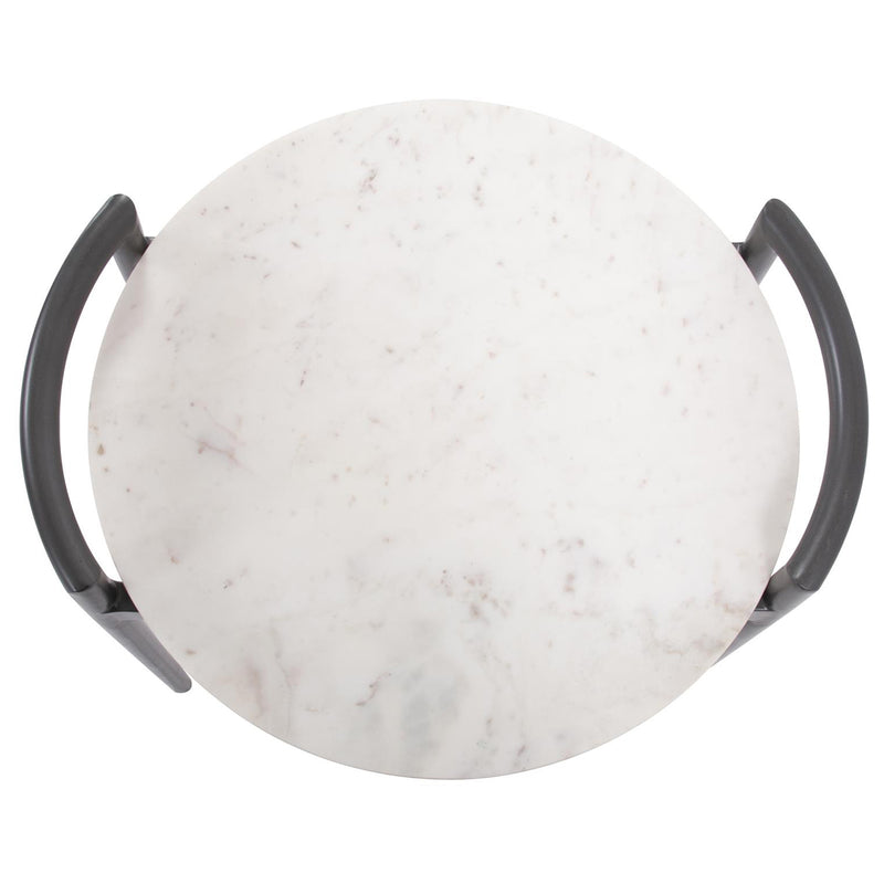 Round Marble Top Side Table