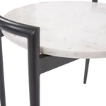 Round Marble Top Side Table