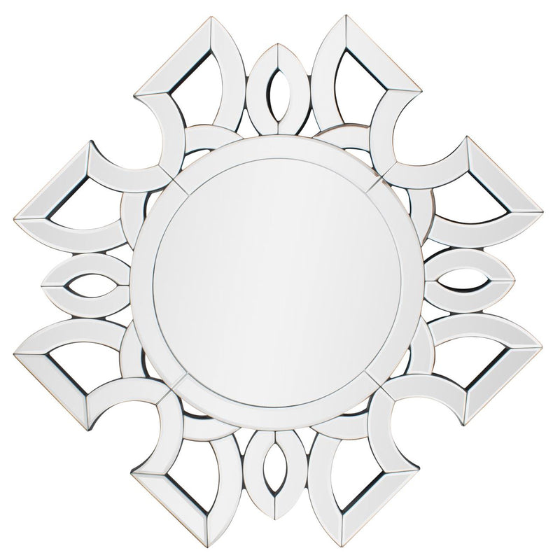 Eduina Symmetrical Cut Pattern Wall Mirror