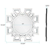 Eduina Symmetrical Cut Pattern Wall Mirror