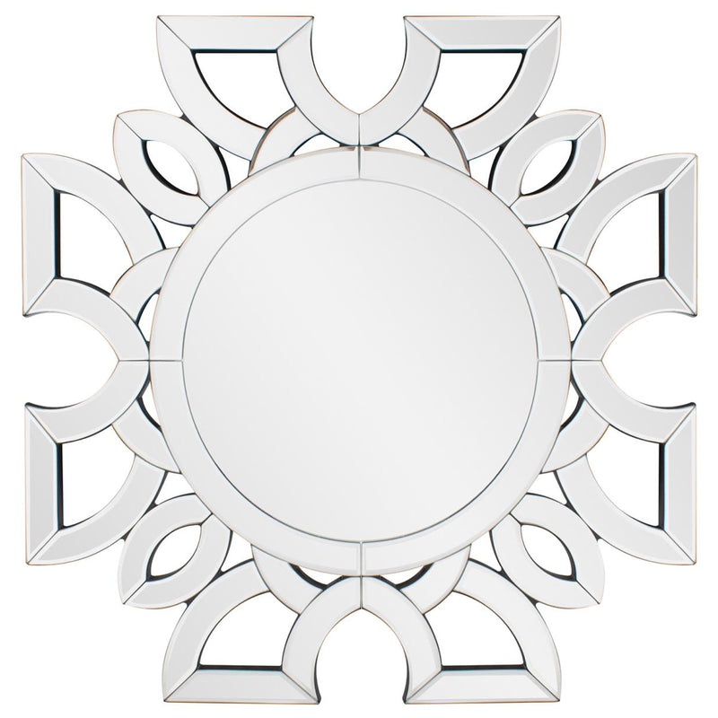 Eduina Symmetrical Cut Pattern Wall Mirror