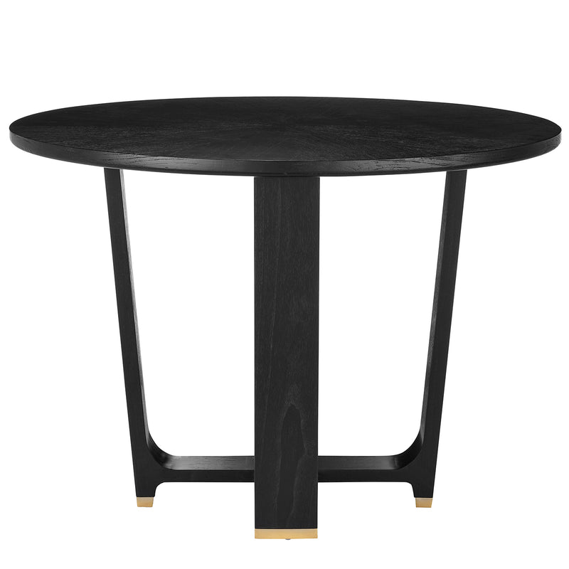 Currey & Co Black Dining Table