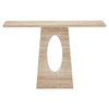 Currey & Co Demi Travertine Console Table