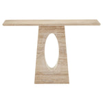 Currey & Co Demi Travertine Console Table