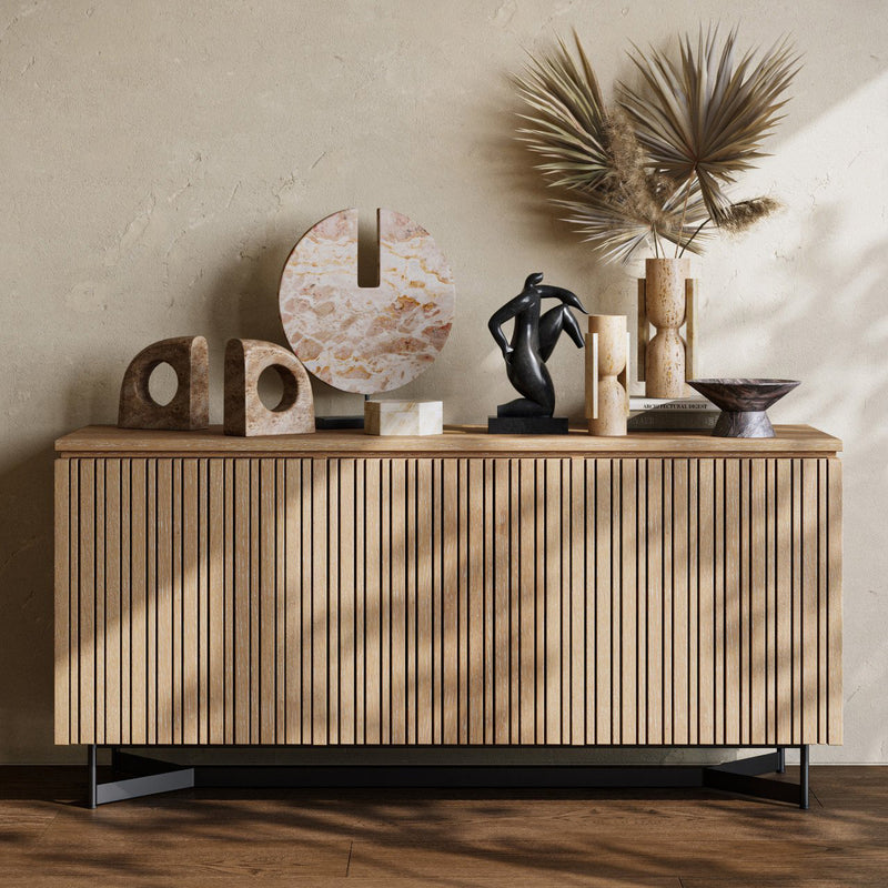 Currey & Co Indeo Washed Oak Credenza