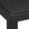 Currey & Co Verona Black Linen End Table