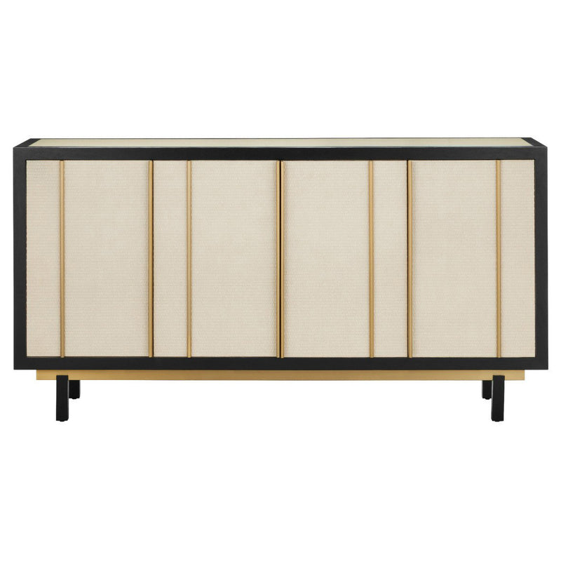 Currey & Co Deanna Raffia Credenza