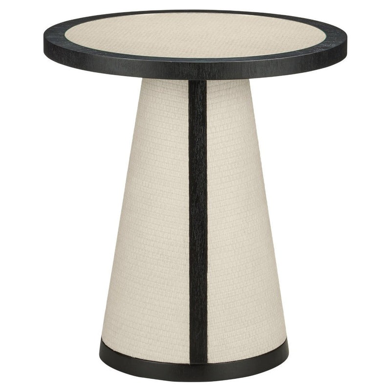 Currey & Co Deanna Raffia Accent Table