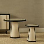 Currey & Co Deanna Raffia Accent Table