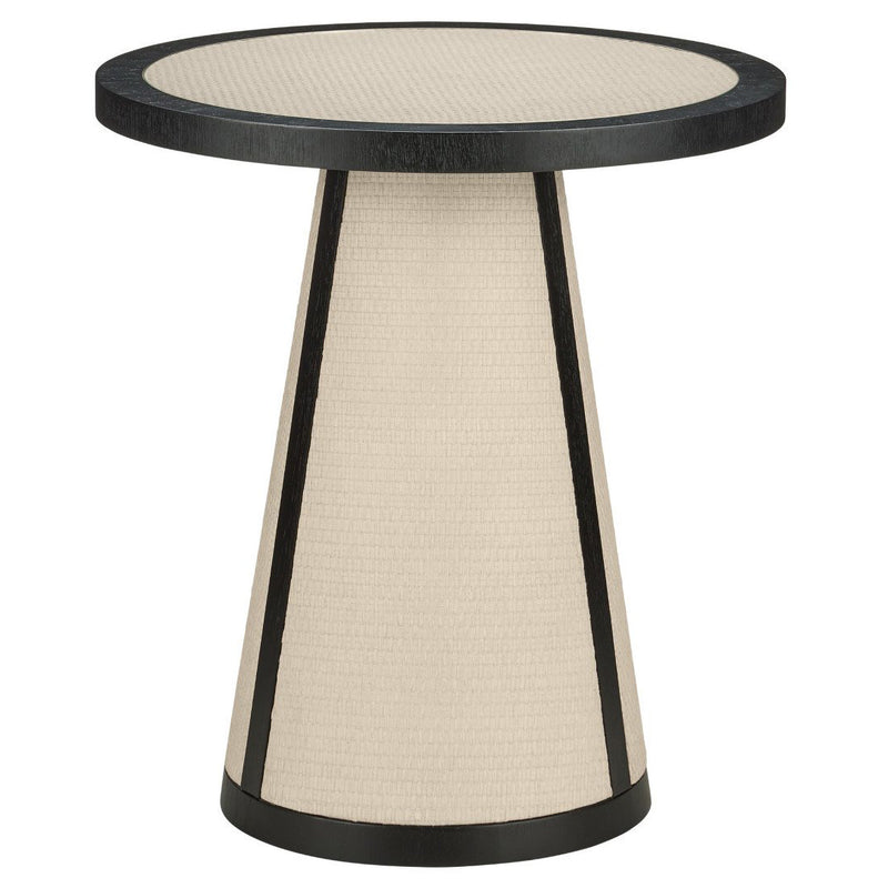 Currey & Co Deanna Raffia Accent Table