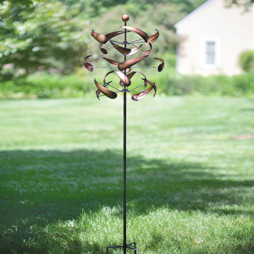 Copper Helix Wind Spinner
