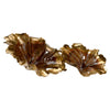 Wildwood Rustic Gold Aluminum Leaf Sculpture Set of 2